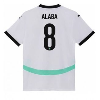 Dames Oostenrijk David Alaba #8 Uitshirt EK 2024 Voetbalshirts Korte Mouw
