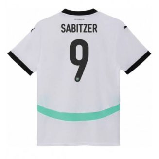 Dames Oostenrijk Marcel Sabitzer #9 Uitshirt EK 2024 Voetbalshirts Korte Mouw