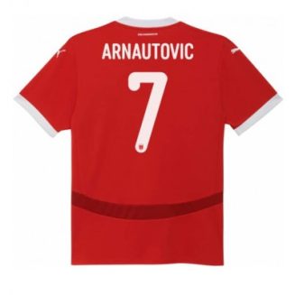 Dames Oostenrijk Marko Arnautovic #7 Thuisshirt EK 2024 Voetbalshirts Korte Mouw