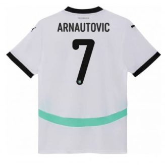 Dames Oostenrijk Marko Arnautovic #7 Uitshirt EK 2024 Voetbalshirts Korte Mouw