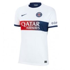 Dames Paris Saint-Germain Nuno Mendes #25 Uitshirt 2023-2024 Voetbalshirts Korte Mouw-1