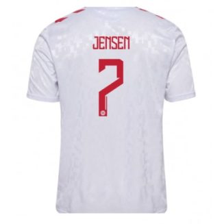 Denemarken Mathias Jensen #7 Uitshirt EK 2024 Voetbalshirts Korte Mouw