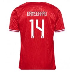 Denemarken Mikkel Damsgaard #14 Thuisshirt EK 2024 Voetbalshirts Korte Mouw