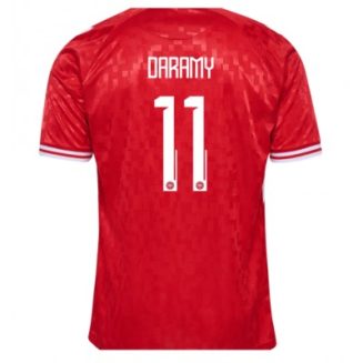 Denemarken Mohamed Daramy #11 Thuisshirt EK 2024 Voetbalshirts Korte Mouw