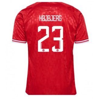 Denemarken Pierre-Emile Hojbjerg #23 Thuisshirt EK 2024 Voetbalshirts Korte Mouw