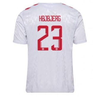 Denemarken Pierre-Emile Hojbjerg #23 Uitshirt EK 2024 Voetbalshirts Korte Mouw