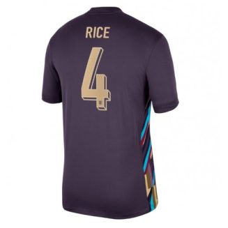 Engeland Declan Rice #4 Uitshirt EK 2024 Voetbalshirts Korte Mouw