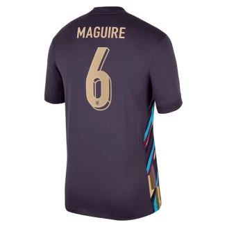 Engeland Harry Maguire #6 Uitshirt EK 2024 Voetbalshirts Korte Mouw