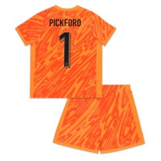 Engeland Jordan Pickford #1 Keeper Thuisshirt EK 2024 Voetbalshirts Korte Mouw