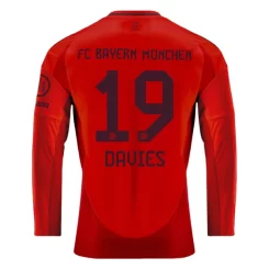 FC Bayern München Alphonso Davies #19 Thuisshirt 2024-2025 Voetbalshirts Lange Mouwen