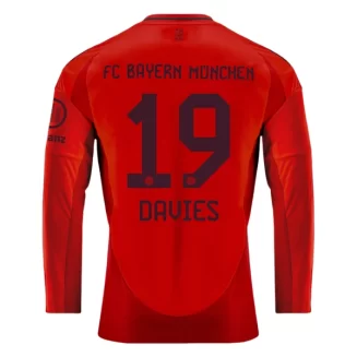 FC Bayern München Alphonso Davies #19 Thuisshirt 2024-2025 Voetbalshirts Lange Mouwen