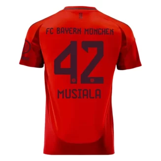 FC Bayern München Jamal Musiala #42 Thuisshirt 2024-2025 Voetbalshirts Korte Mouw