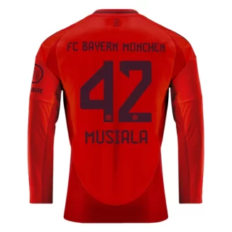 FC Bayern München Jamal Musiala #42 Thuisshirt 2024-2025 Voetbalshirts Lange Mouwen