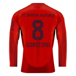 FC Bayern München Leon Goretzka #8 Thuisshirt 2024-2025 Voetbalshirts Lange Mouwen