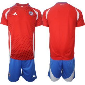 Goedkope Chili Thuisshirt Copa América 2024 Voetbalshirts 2024/25 Korte Mouw (+ Korte broeken) Kopen