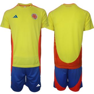 Goedkope Colombia Thuisshirt Copa América 2024 Voetbalshirts 2024/25 Korte Mouw (+ Korte broeken) Kopen