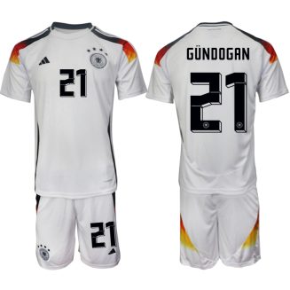 Goedkope Duitsland Ilkay Gundogan #21 Thuisshirt EK 2024 Voetbalshirts 2024/25 Korte Mouw (+ Korte broeken) Kopen