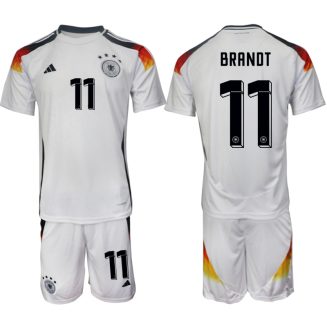 Goedkope Duitsland Julian Brandt #11 Thuisshirt EK 2024 Voetbalshirts 2024/25 Korte Mouw (+ Korte broeken) Kopen