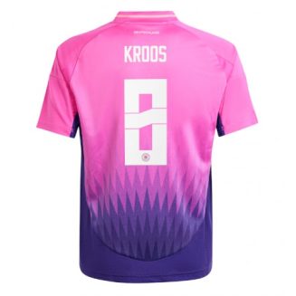 Goedkope Duitsland Toni Kroos #8 Uitshirt EK 2024 Voetbalshirts 2024/25 Korte Mouw Kopen-1