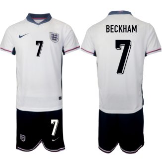 Goedkope Engeland David Beckham #7 Thuisshirt EK 2024 Voetbalshirts 2024/25 Korte Mouw (+ Korte broeken) Kopen