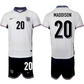 Goedkope Engeland James Maddison #20 Thuisshirt EK 2024 Voetbalshirts 2024/25 Korte Mouw (+ Korte broeken) Kopen