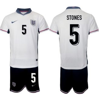 Goedkope Engeland John Stones #5 Thuisshirt EK 2024 Voetbalshirts 2024/25 Korte Mouw (+ Korte broeken) Kopen
