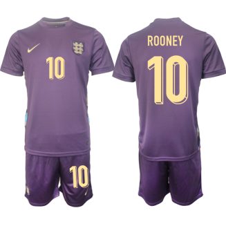 Goedkope Engeland Wayne Rooney #10 Uitshirt EK 2024 Voetbalshirts 2024/25 Korte Mouw (+ Korte broeken) Kopen