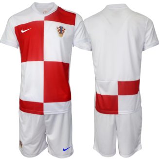 Goedkope Kroatië Thuisshirt EK 2024 Voetbalshirts 2024/25 Korte Mouw (+ Korte broeken) Kopen
