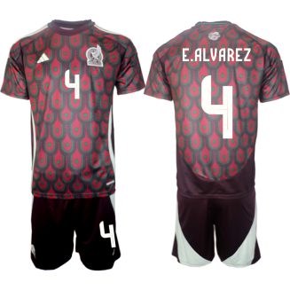 Goedkope Mexico Edson Alvarez #4 Thuisshirt Copa América 2024 Voetbalshirts 2024/25 Korte Mouw (+ Korte broeken) Kopen