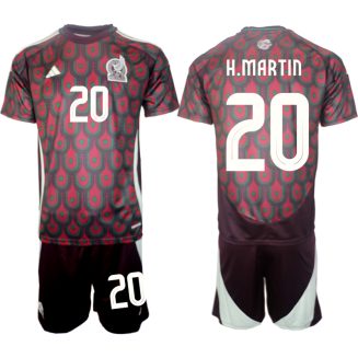 Goedkope Mexico Henry Martin #20 Thuisshirt Copa América 2024 Voetbalshirts 2024/25 Korte Mouw (+ Korte broeken) Kopen