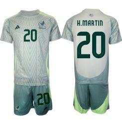 Goedkope Mexico Henry Martin #20 Uitshirt Copa América 2024 Voetbalshirts 2024/25 Korte Mouw (+ Korte broeken) Kopen