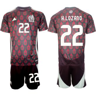 Goedkope Mexico Hirving Lozano #22 Thuisshirt Copa América 2024 Voetbalshirts 2024/25 Korte Mouw (+ Korte broeken) Kopen