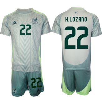 Goedkope Mexico Hirving Lozano #22 Uitshirt Copa América 2024 Voetbalshirts 2024/25 Korte Mouw (+ Korte broeken) Kopen