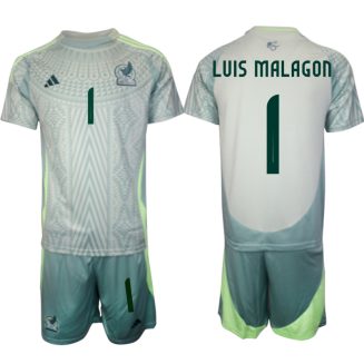 Goedkope Mexico Luis Malagón #1 Uitshirt Copa América 2024 Voetbalshirts 2024/25 Korte Mouw (+ Korte broeken) Kopen
