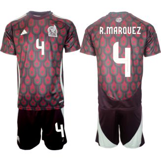 Goedkope Mexico Rafael Marquez #4 Thuisshirt Copa América 2024 Voetbalshirts 2024/25 Korte Mouw (+ Korte broeken) Kopen