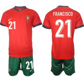 Goedkope Portugal Francisco #21 Thuisshirt EK 2024 Voetbalshirts 2024/25 Korte Mouw (+ Korte broeken) Kopen