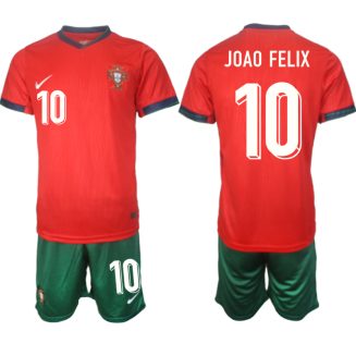 Goedkope Portugal Joao Felix #10 Thuisshirt EK 2024 Voetbalshirts 2024/25 Korte Mouw (+ Korte broeken) Kopen