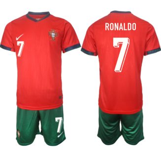 Goedkope Portugal Ronaldo #7 Thuisshirt EK 2024 Voetbalshirts 2024/25 Korte Mouw (+ Korte broeken) Kopen