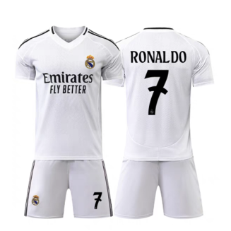 Goedkope Real Madrid Cristiano Ronaldo #7 Thuisshirt 2024/25 Voetbalshirts Korte Mouw (+ Korte broeken) Kopen
