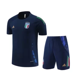 Italië 2024-25 Trainingsshirt Pakken Marineblauw