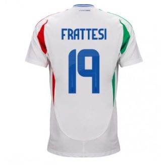 Italië Davide Frattesi #19 Uitshirt EK 2024 Voetbalshirts Korte Mouw