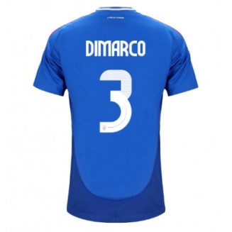 Italië Federico Dimarco #3 Thuisshirt EK 2024 Voetbalshirts Korte Mouw