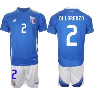 Italië Giovanni Di Lorenzo #2 Thuisshirt EK 2024 Voetbalshirts Korte Mouw (+ Korte broeken)