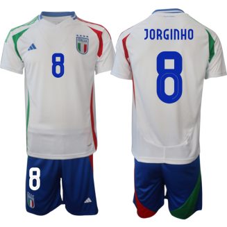 Italië Jorginho #8 Uitshirt EK 2024 Voetbalshirts Korte Mouw (+ Korte broeken)