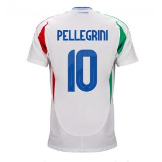 Italië Lorenzo Pellegrini #10 Uitshirt EK 2024 Voetbalshirts Korte Mouw