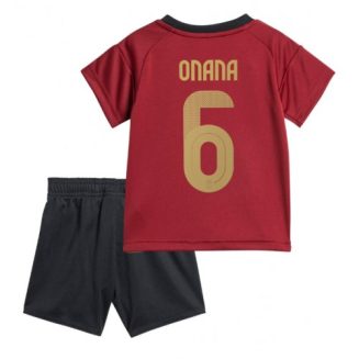 Kids België Amadou Onana #6 Thuisshirt EK 2024 Voetbalshirts Korte Mouw (+ Korte broeken)