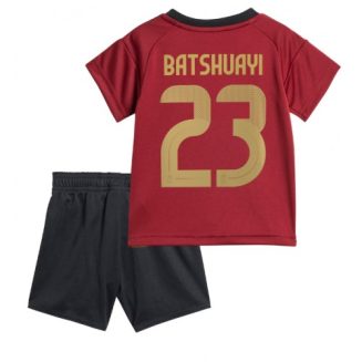 Kids België Michy Batshuayi #23 Thuisshirt EK 2024 Voetbalshirts Korte Mouw (+ Korte broeken)