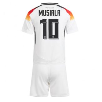 Kids Duitsland Jamal Musiala #10 Thuisshirt EK 2024 Voetbalshirts Korte Mouw (+ Korte broeken)