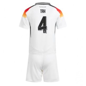 Kids Duitsland Jonathan Tah #4 Thuisshirt EK 2024 Voetbalshirts Korte Mouw (+ Korte broeken)