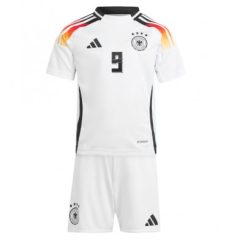 Kids Duitsland Niclas Fullkrug #9 Thuisshirt EK 2024 Voetbalshirts Korte Mouw (+ Korte broeken)-1